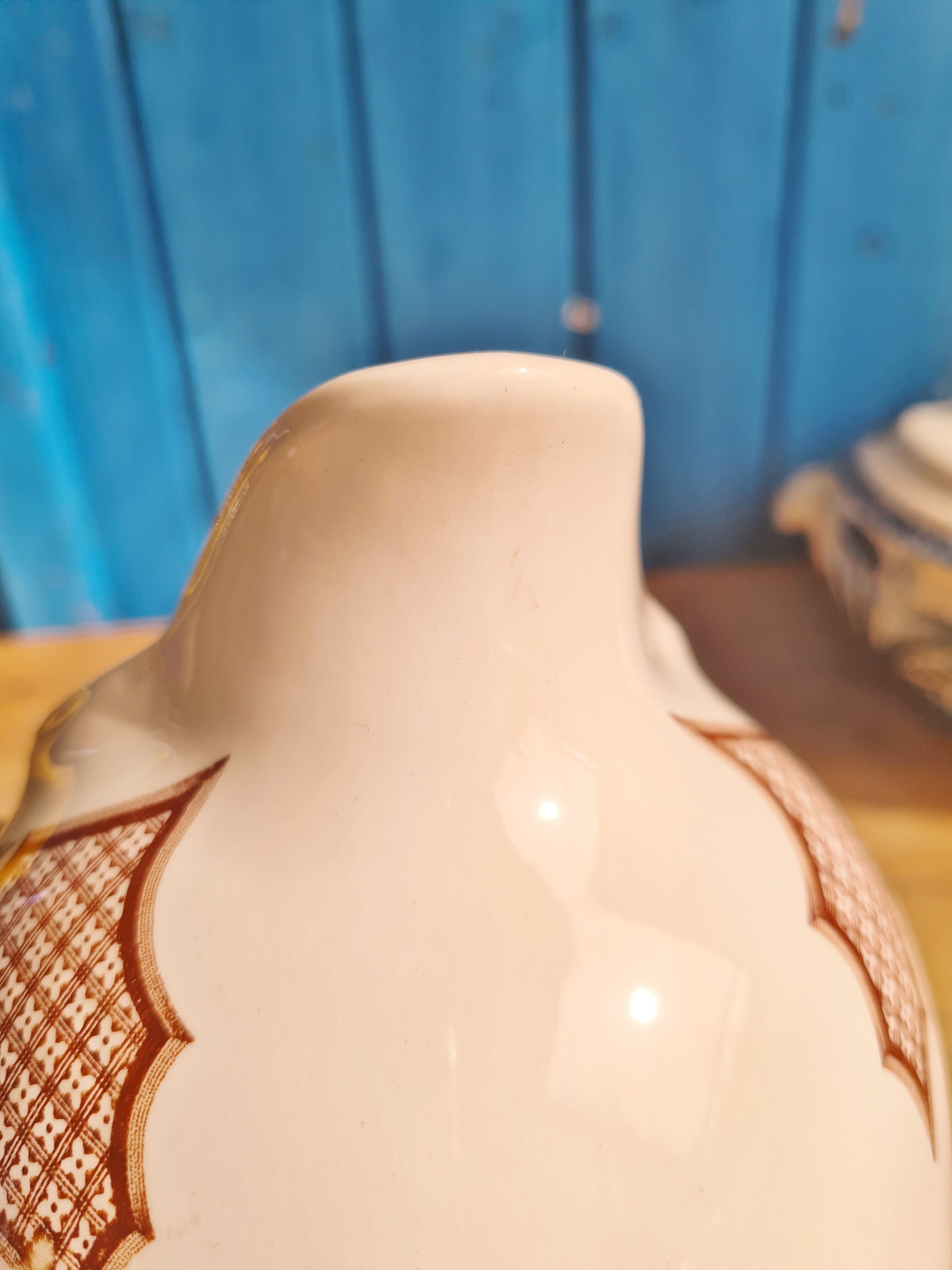 Vintage ceramic pitcher alfred meakin england fair winds new york state seal