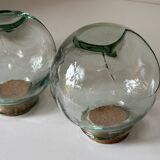 Set of 3 vintage glass candy jars from the 60s and 70s