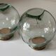 Set of 3 vintage glass candy jars from the 60s and 70s