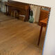 Beveled mirror in festoon 123x51 cm from the 60s