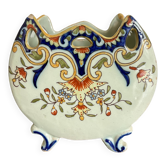 Cache-pot ancien en faïence Art nouveau
