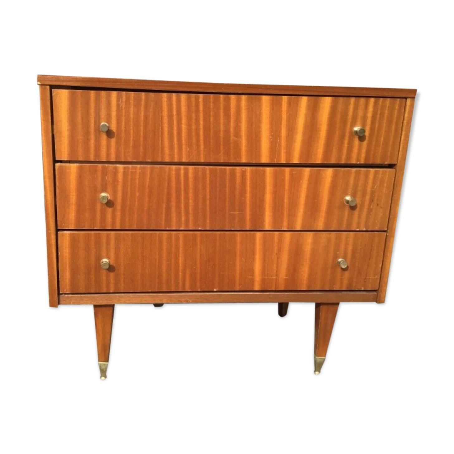 Scandinavian design commodity in vintage teak 1970