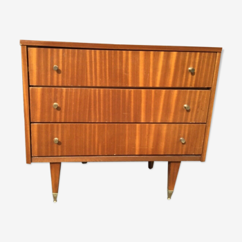 Commode design scandinave en teck vintage 1970