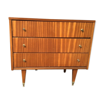 Commode design scandinave en teck vintage 1970