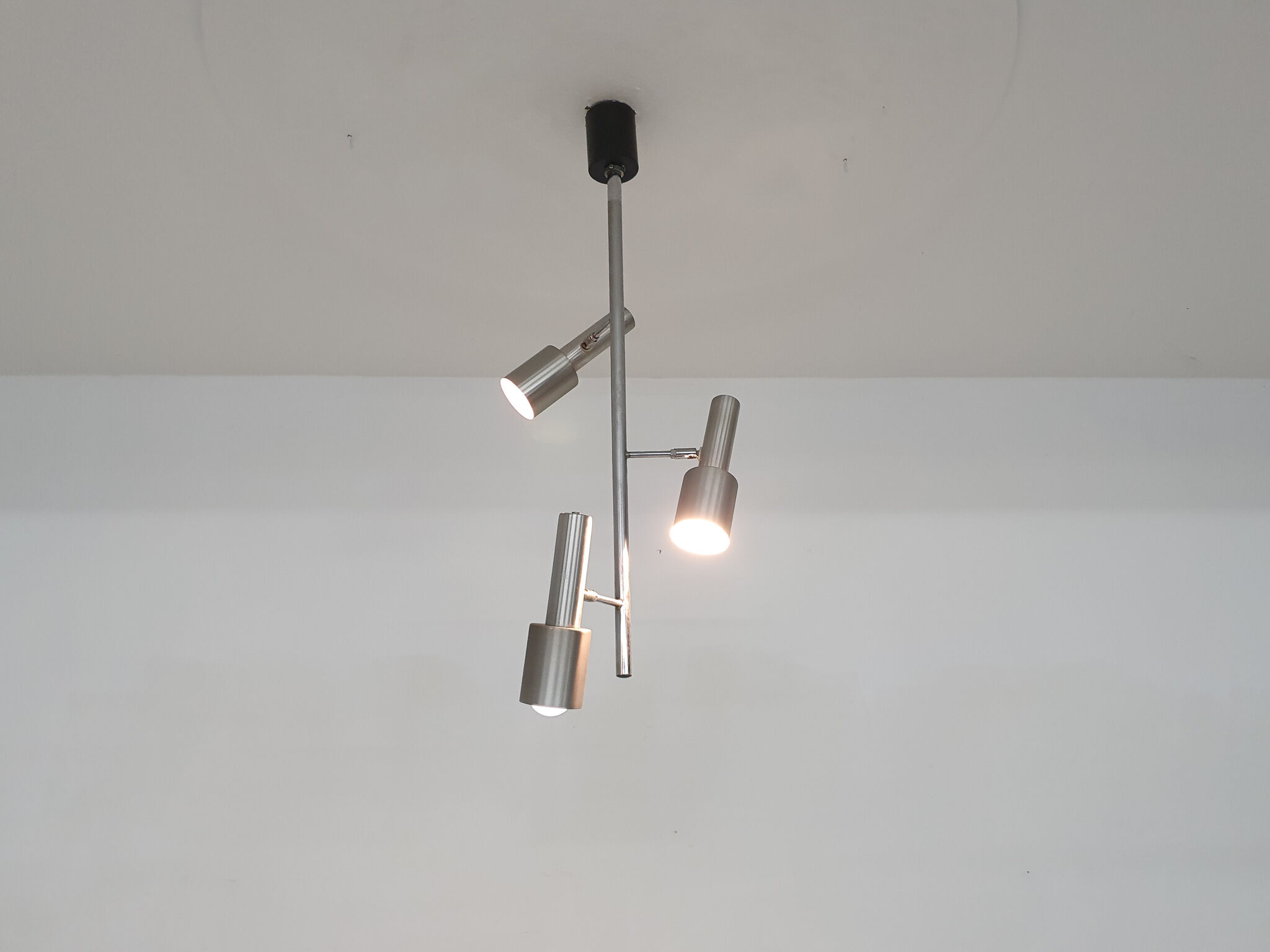 Mid-century design ceiling light with 3 spots, 1960's