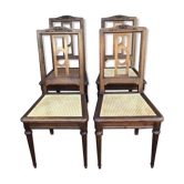 Set de 4 chaises françaises style Louis XVI vintage 30s Provence