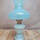 Lampe vintage en opaline bleue – esprit boudoir