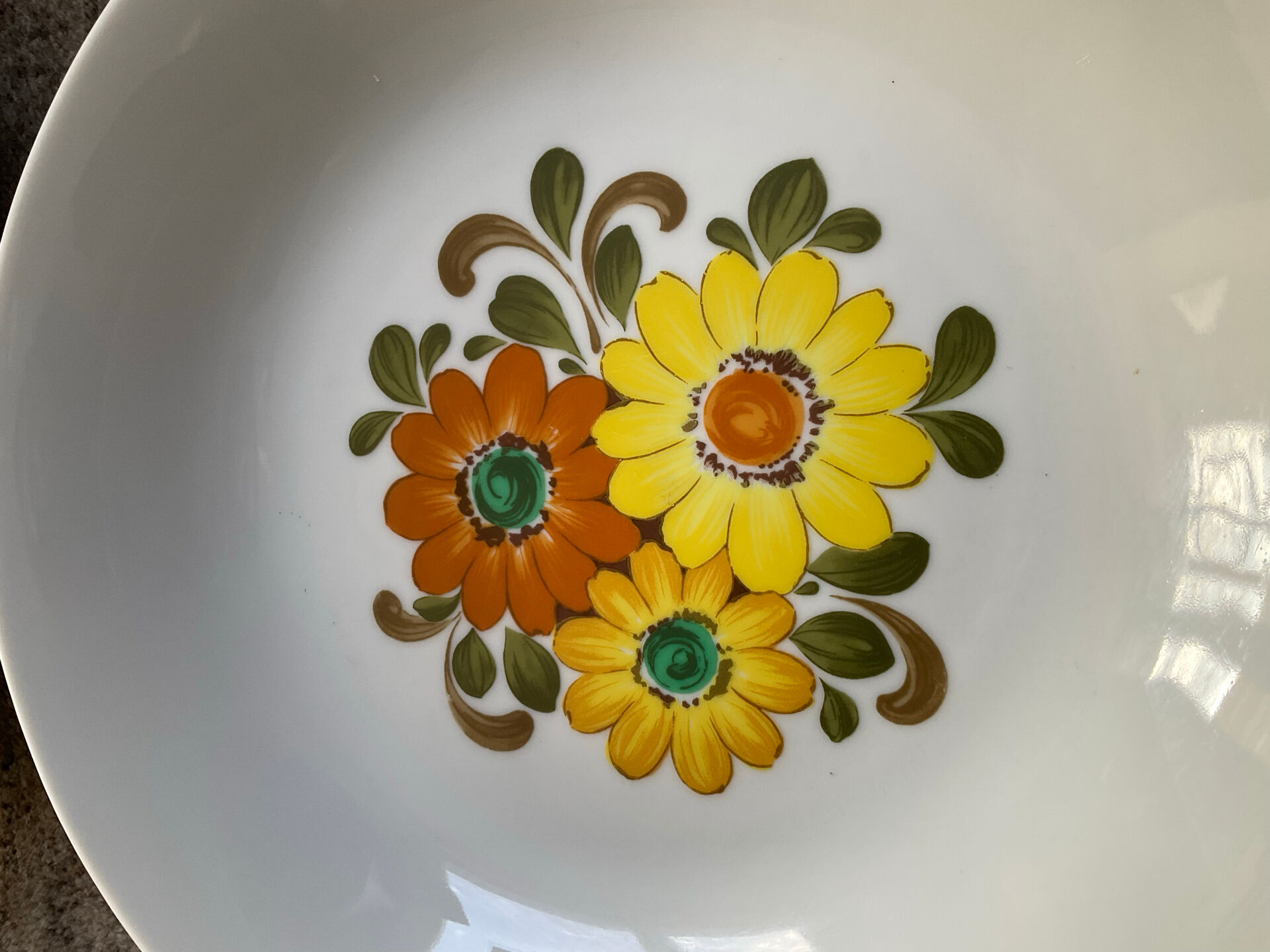 Set of 6 vintage porcelain plates