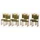 Danish "Mid-Century Modern" style, set of 8 dining chairs in oak signed by Henning Kjærnulf, 1960s.