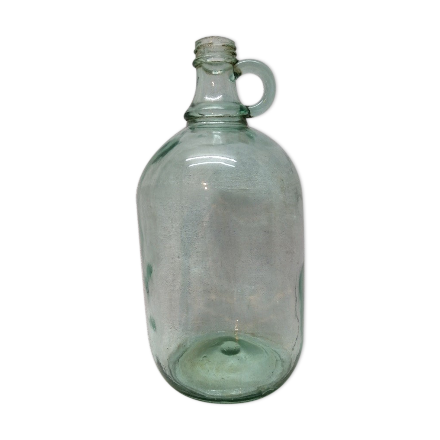 Bouteille dame jeanne bonbonne touque  vert pâle dm091202