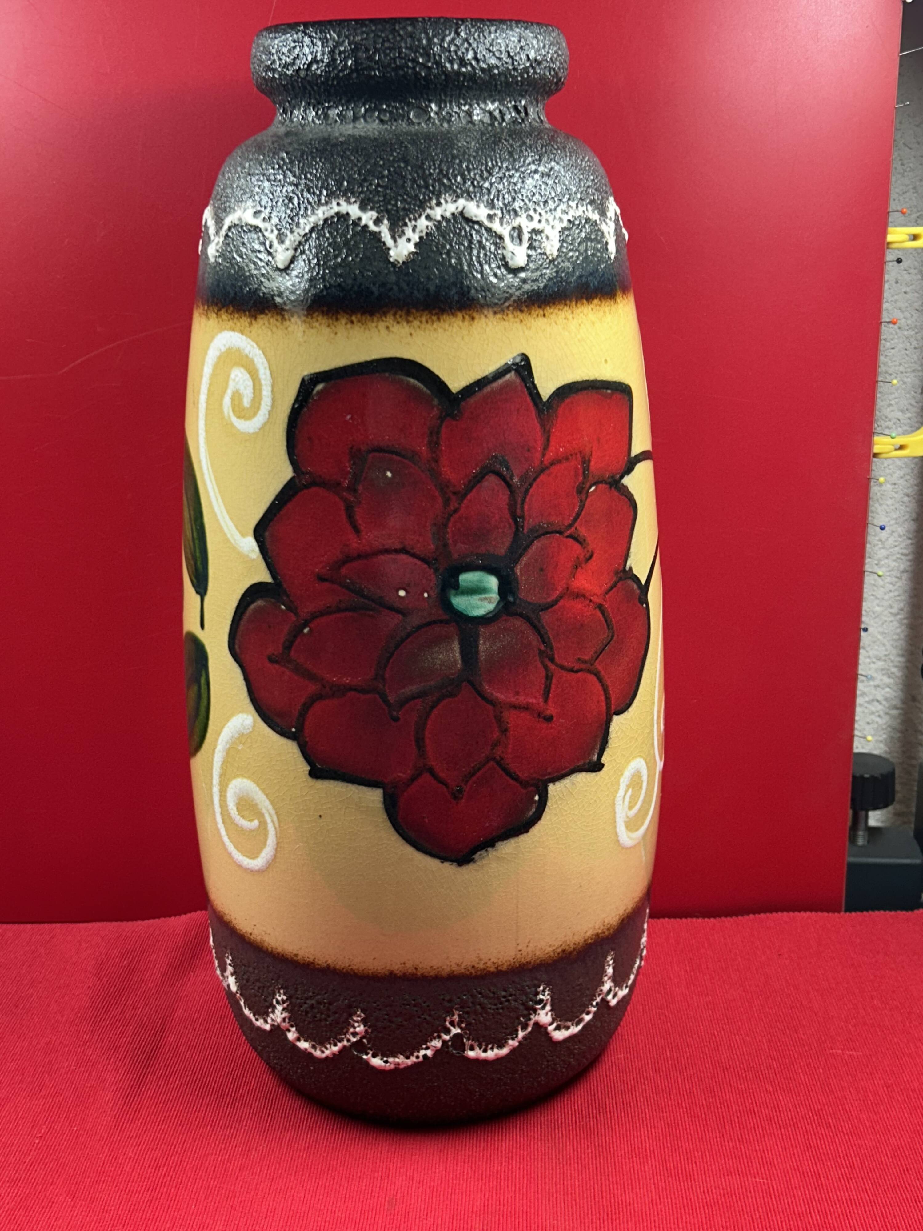 Large West Germany Vase, Fat Lava Vallauris! 48 cm - Vintage 70s