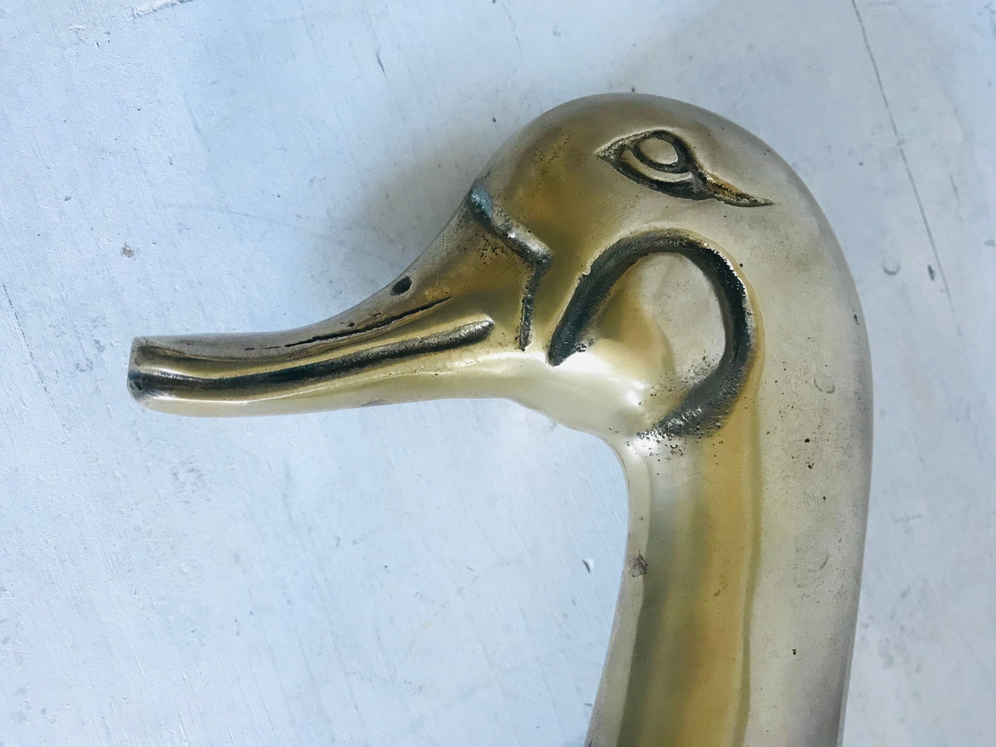 Pair of brass book ends 21cm