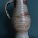 Stoneware pitcher signed Jean Tessier, Atelier Le Cep