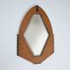 Dutch Art Deco Mirror in Oak with Ebonized Details, 1920-1930