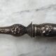 Art Nouveau salad servers in horn and silver metal