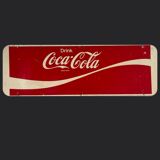 Double-sided metal plate coca cola