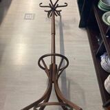 Wooden parrot coat rack