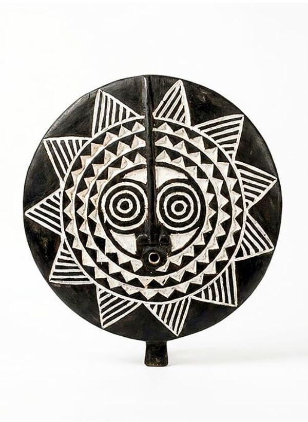 Masque solaire Bwa Ø40 tribal — l’œil du zénith — Beyit