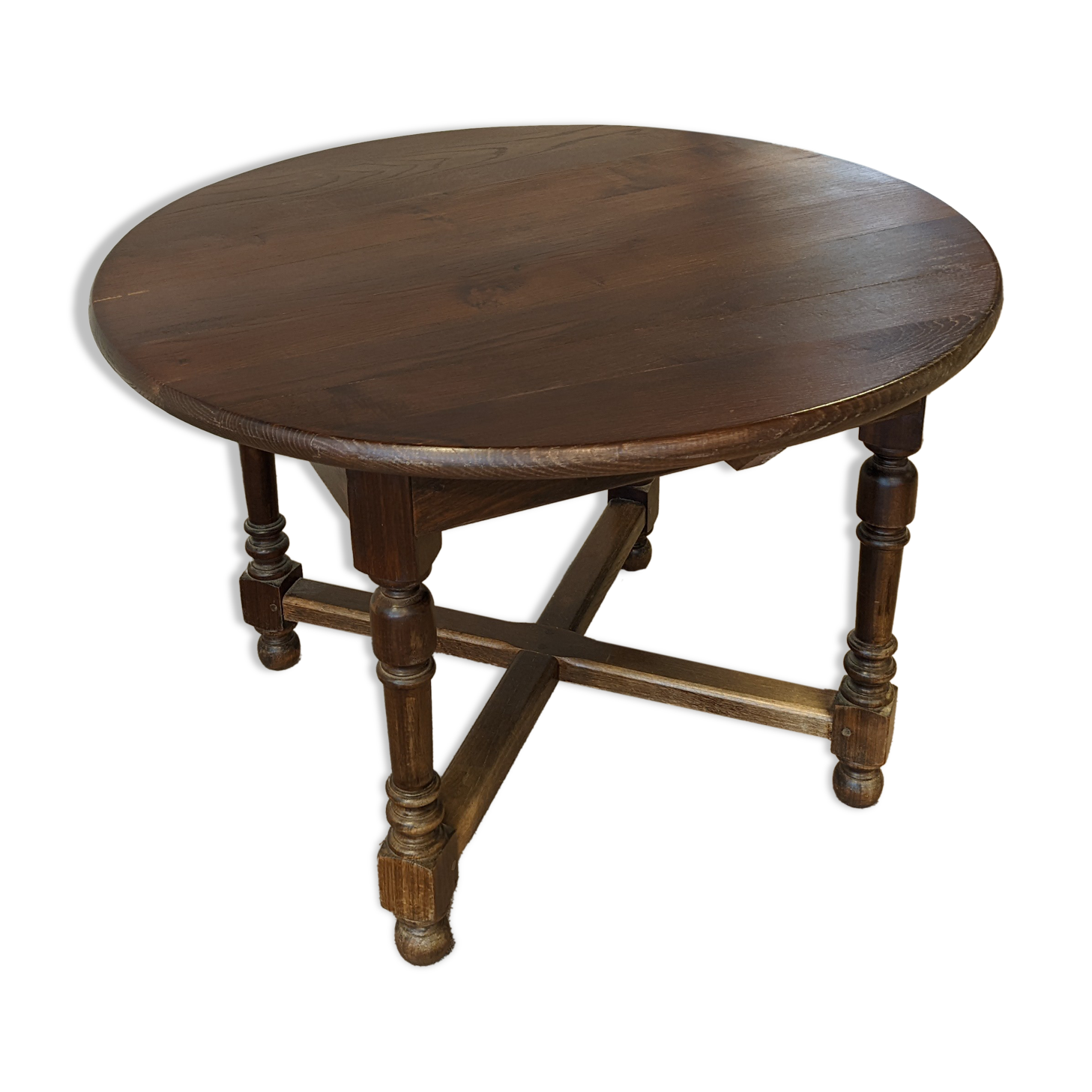 Table ronde en chêne