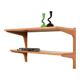 Small Danish Oak Shelves by HG Furniture 1960s