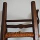 Children's armchair in solid wood with its mulched seat