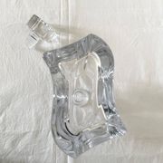 Carafe à whisky en cristal galbé