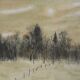 Bernard Gantner: Clearing under the snow, signed original lithograph.