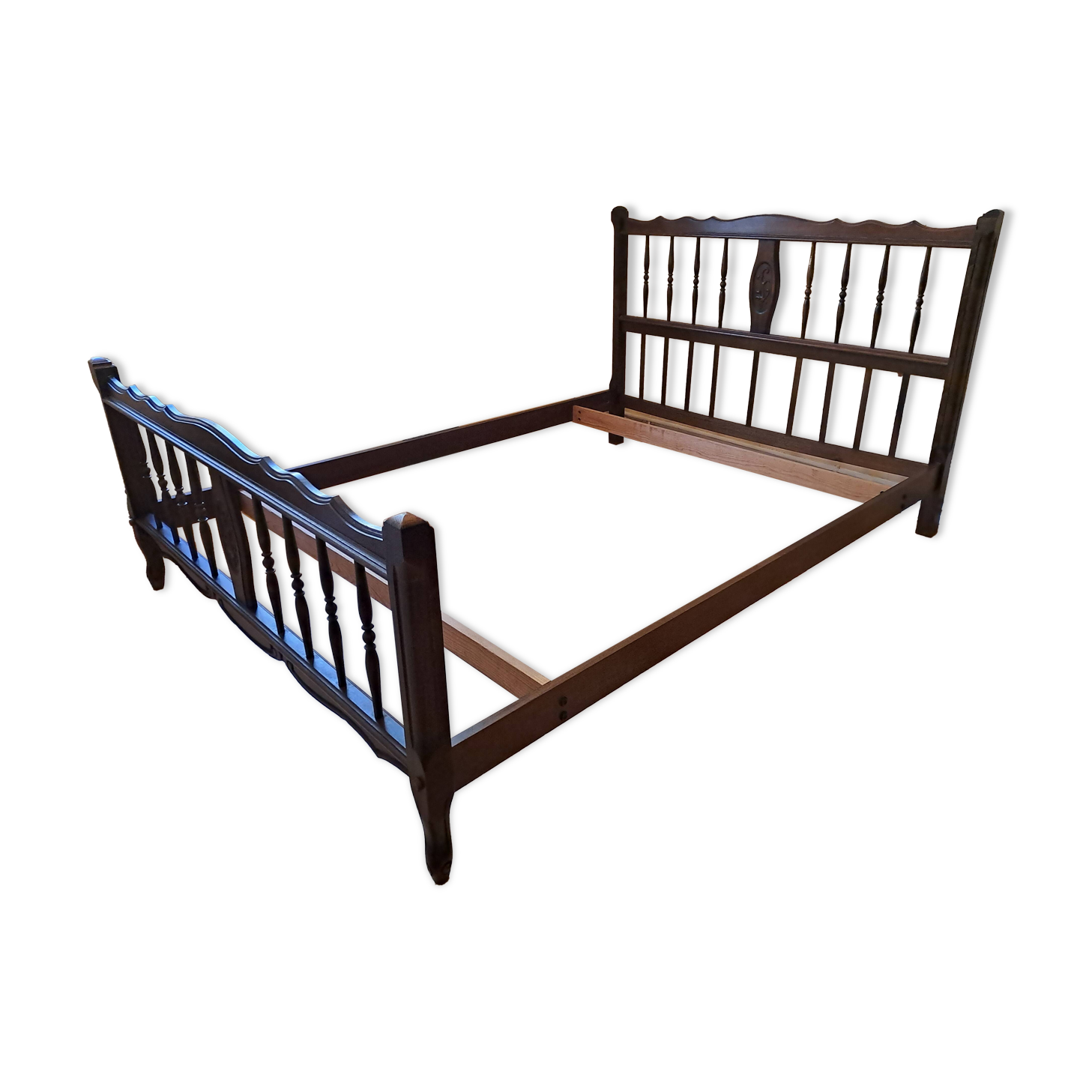 Solid wood Provençal bed 140 x 190