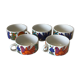Set of 5 cups Acapulco vintage design 1970
