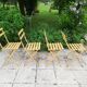 4 folding chairs 50s