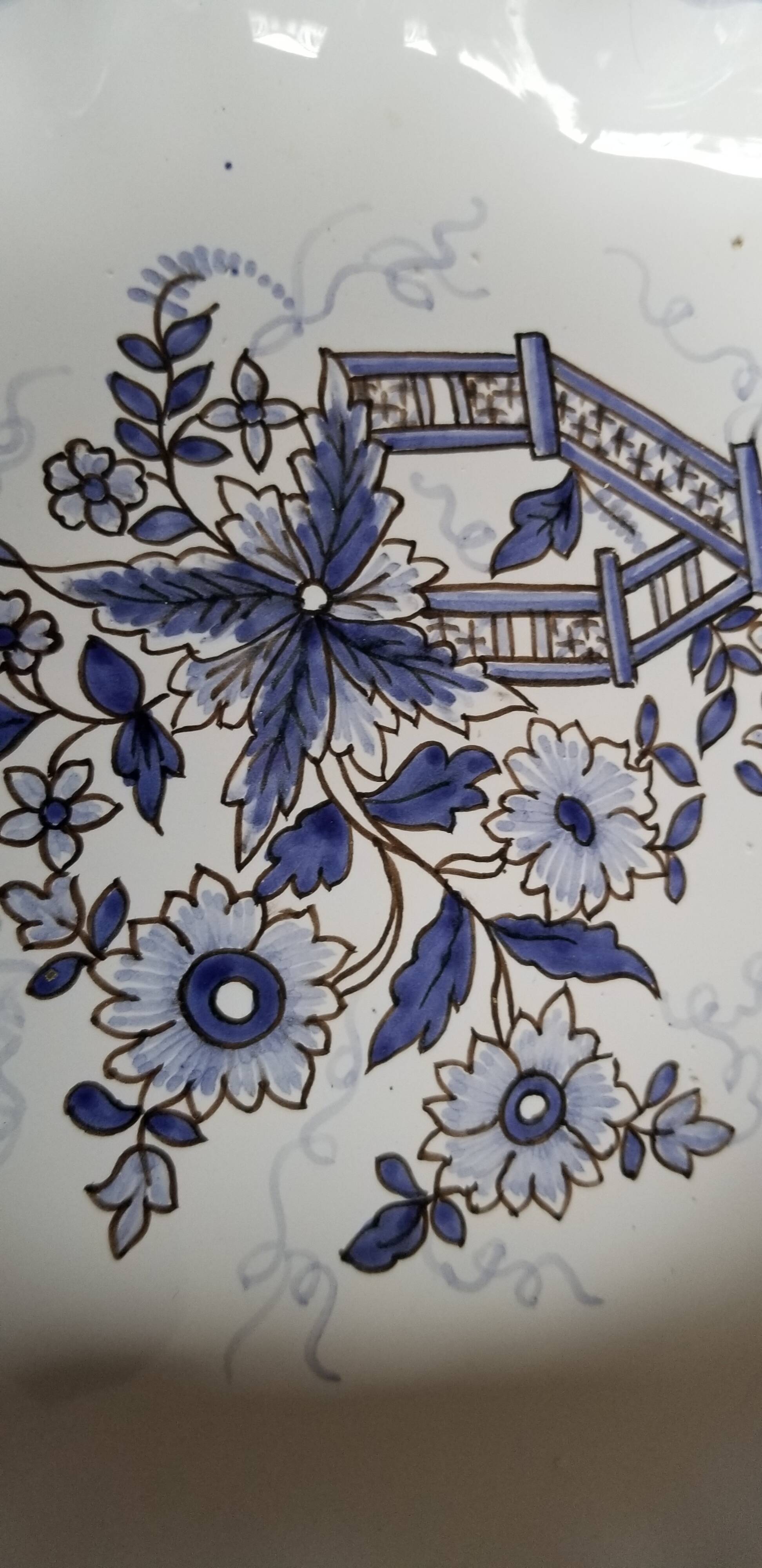 Compotier en faïence de Nevers atelier Georges