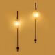 Pair of large patinated metal wall sconces by Mattia Bonetti 2009