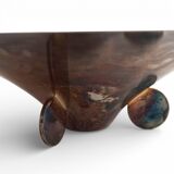 WMF Ikora sculptural Bauhaus bowl, silver-plated brass, by Paul Haustein, 1