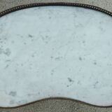 Louis XVI style kidney pedestal table