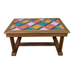 Table basse en bois revisitée