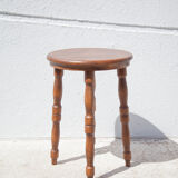 Vintage stool, wooden stool, side stool, plant holder