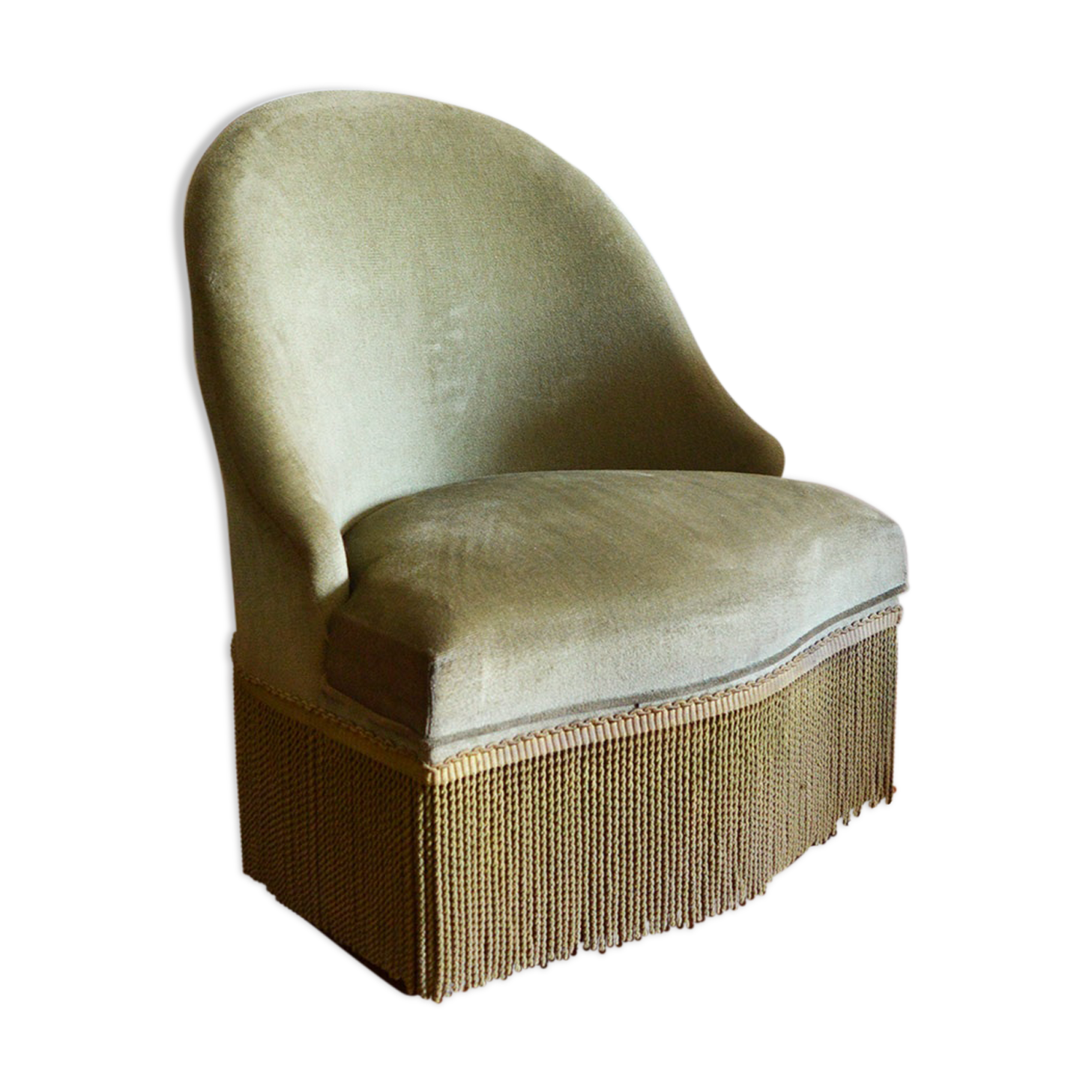 Toad velvet olive chair