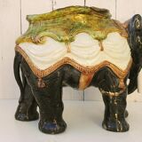 Former majolica slurry elephant planter