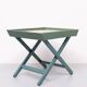 Turquoise Owl cross legs Serving table 1950s