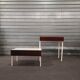 Scandinavian side table or bedside table for Interlubke in rosewood and melamine, design Germany 1970