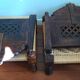 Pair of folding tibetan armchairs