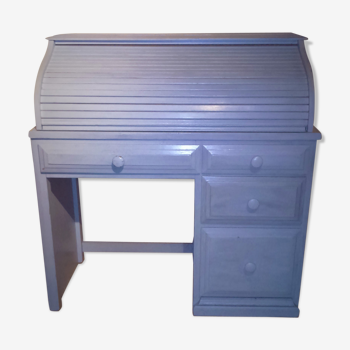 Cylinder desk with curtain