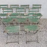 9 folding garden chairs