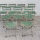 9 chaises de jardin pliables