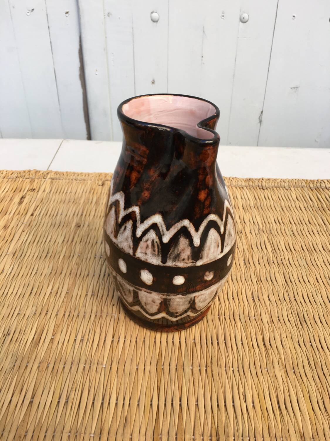Vintage pitcher ethnic decor