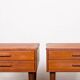 Pair of Danish teak bedside tables by PBJ Mobler 1960