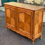 Louis XV buffet in solid wood from the 20th century with a turntable.