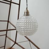 Late 20th dutch glass ball pendant light
