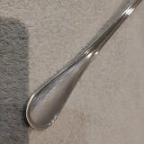 Silver-plated metal soup ladle by Christofle silversmiths, Albi pattern