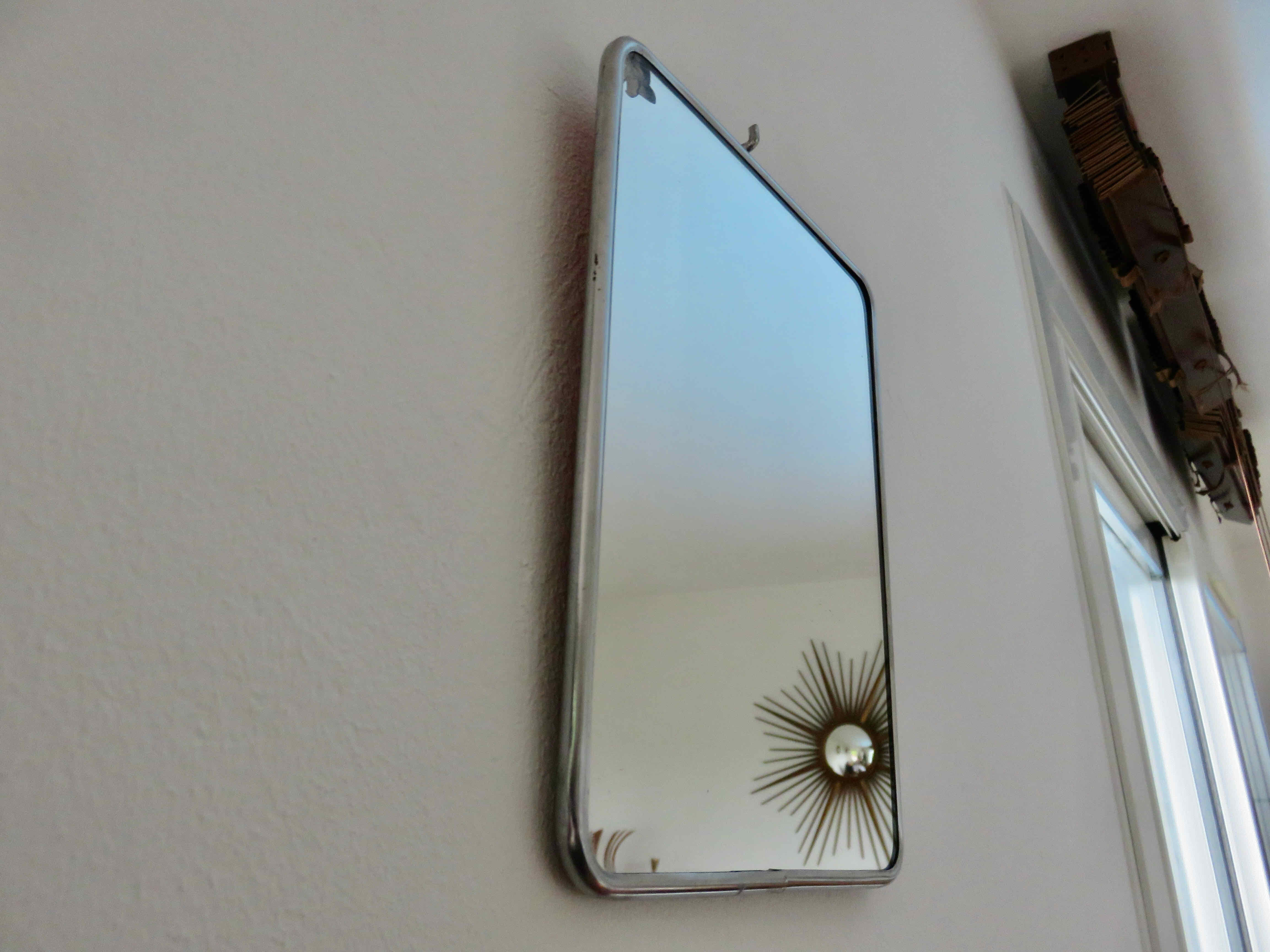 Miroir de barbier à poser ou à suspendre années 50 60